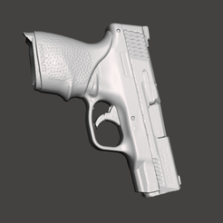 mp451.png Smith Wesson Mp45 Shield Real Size 3D Gun Mold