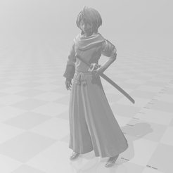 featured_preview_2019-09-13.png Free STL file Rukia Kuchiki from Bleach・3D print object to download