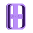 SAP000011CC1B - ROUNDED RECTANGLE 3x4,5cm.stl Emporte-pièces rectangulaires arrondis ratio 2x3