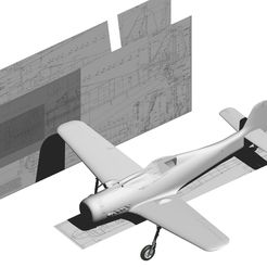 e.jpg STL file FW-190 D9 plane・3D printing model to download