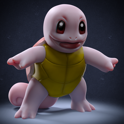 referencia.png STL file Pokemon Squirtle・3D printing design to download