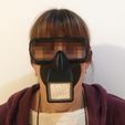 2c.jpg Free STL file Reusable respirator face fitting mask with eyes protection. For HEPA or any other DIY filter・3D printing idea to download