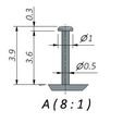 Drawing-Snippet-02.jpg 1/12 Scale M6 Slotted Pan Heads (No Washer) – 400-Off Raft- STL Digital download
