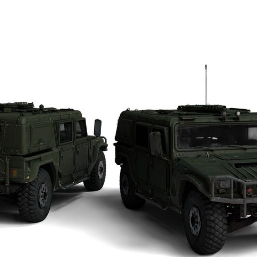 AM General HMMWV – Rigged 3D Model