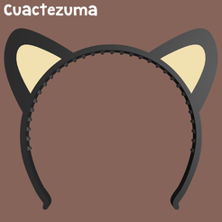 Chococat-image.png Archivo OBJ Diadema-Chococat・Objeto imprimible en 3D para descargar, Cuactezuma