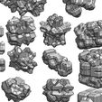 Assem17.JPG Geometrical space debris and asteroids 3D print model