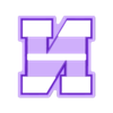 Varsity N.stl Archivo STL Varsity Style Letter N Cookie Cutter・Diseño para descargar y imprimir en 3D