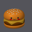 Captura-de-Tela-1913.png Cute Cheeseburger – STL- 3mf  3D Model