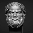 10.jpg Zeus Head Knife Handle 3D print model