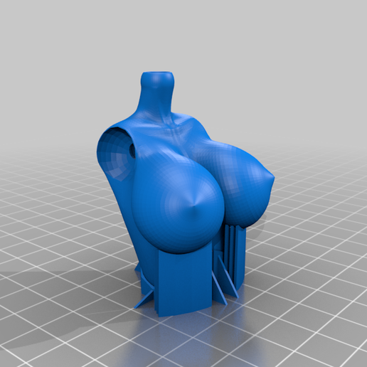 Chest_H.png Download free STL file BJD doll with feet for heels • Model to 3D print, edgarhp176