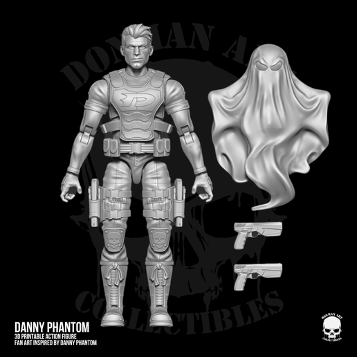 🎨 Danny Phantom Fan Art 3D Printable Full Action Figure・ 3D File for 3D ...
