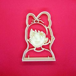 Niña 1.jpeg Fichier STL Kiki Delivery Ghibli Coupeuse de biscuits・Modèle pour imprimante 3D à télécharger