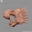 17.jpg Wolf Face Mask Cosplay - High Quality Details 3D print model