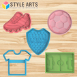 BOCA-KIT.png Boca Juniors cookie cutters and dough cutters - Cookies - PACK