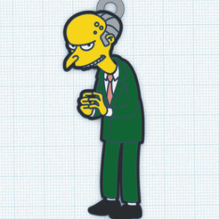 BARNS.png Archivo STL Llavero de Montgomery Barns de Los Simpsons・Diseño de impresora 3D para descargar