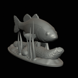 bass-na-podstavci-15.png bass underwater statue detailed texture for 3d printing