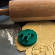 razítko stafbull.jpg Cookie stamp with cookie cutter - Staffbull dog (staffordshire bullterier)