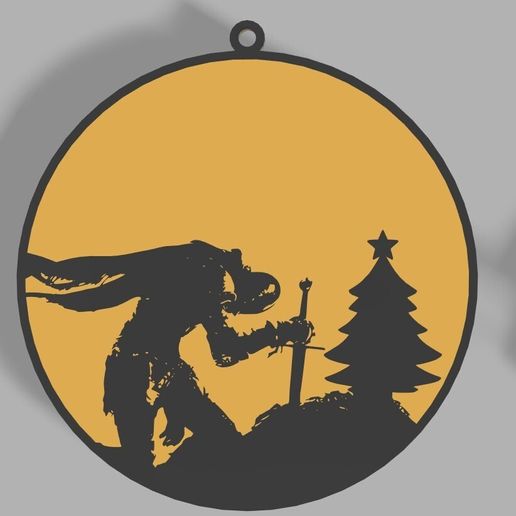 Free 3D file Elden Ring Christmas Ornament 💍 ・3D print design to