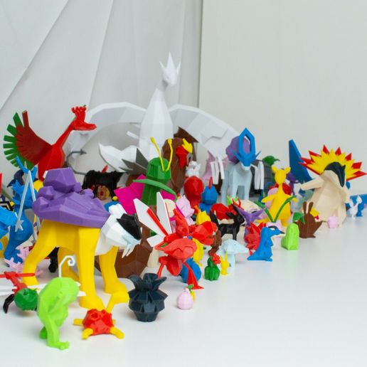 Pokemon_Low_poly_3D_print_gen_2.jpg Umbreon Low Poly Pokemon