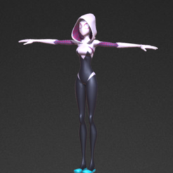 3D file Gwen stacy Ghost spider 👻・3D printing idea to download