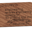 business card 01 v4.png Modeling product engineering and reverse-engineering  for CNC machines and 3D printing