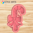 CARAMELO-BASTON-CON-MOÑO.png Candy cane - candy cane - cookie cutter - Cookies Christmas