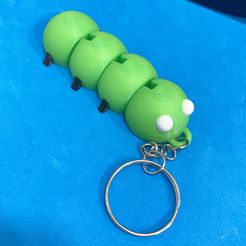 Foto-18-5-24,-10-44-58.jpg Articulated worm keychain / Llavero gusano articulado
