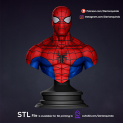 DQ_Spiderman_v01_01.png 3D file Spiderman fanart / Spiderman mask・Design to download and 3D print