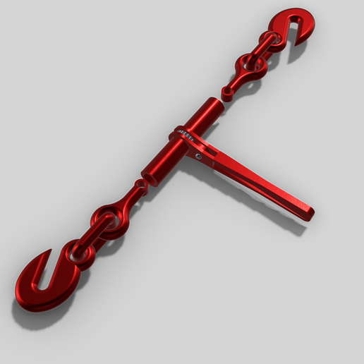 🚚 BIG RIG Chain Ratchet Load Binders Assembly・ STL File for ・Cults