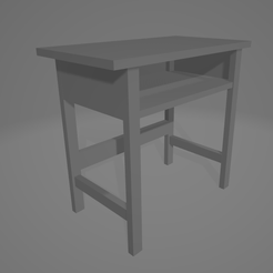 Table-1.png Fichier STL Table d'école (NON TEXTURÉE)・Design pour impression 3D à télécharger, fikrizarif