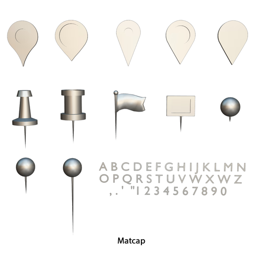 🗺️ Map Pointer Pack - 12 in 1・ 3D File for ・Cults