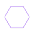 Hexagon~7in_depth_0.75in.stl Hexagon Cookie Cutter 7in / 17.8cm