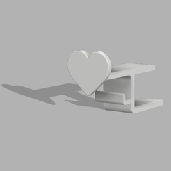 Capture.png Fichier STL Support casque coeur girly・Design pour imprimante 3D à télécharger