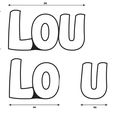 Lou-Cotes.jpg Lou, Luminous First Name Led
