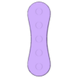 Fidget Bone Bottom.stl Haptisches Zappelphilipp-Knochen
