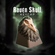Raven-Skull-keycap-for-3d-print_.png RAVEN SKULL - KEYCAP TO PRINT