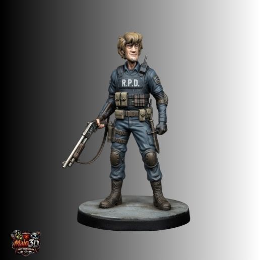 SHAGGY ROGERS – SCOOBY-DOO × RESIDENT EVIL STL MINIATURE + ZOMBICIDE V2 CHARACTER CARD
