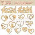 Pets-dog-cat-horse-laser-cut-vector-file-pattern-cutls3d.jpg Cat Dog Horse - Vectors for laser cutting