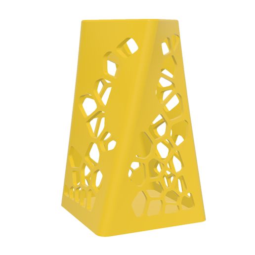 Voronoi Square Vase 3D model
