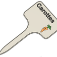 Carotte_FR_1.png STL-Datei Carrot Signs / Labels for garden・3D-Druck-Idee zum Herunterladen