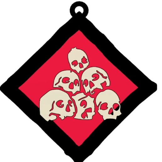 Dead by daylight skills made keychain - 3D model önizlemesi