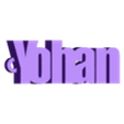 yohan.stl pack of name key rings (100 names)