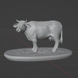 pose_1_cow_horns_base.png Cattle Miniatures/Statues Set (32m and 1:24 scale)
