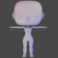 1.png Rigged Female Model 3D Funko