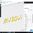 CURA.jpg MVBOLI FONT UPPERCASE 3D LETTERS STL FILE