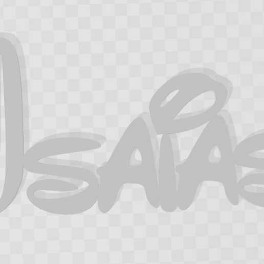 First name Isaias 3D model