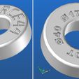 faux roulement 40 x 17 x 12.JPG Free STL file false bearing 40 x 17 x 12 PEUGEOT・Model to download and 3D print