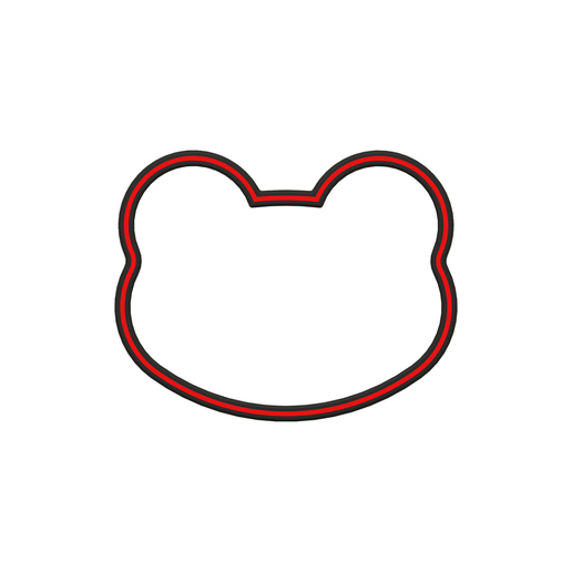 Frog Face Cookie Cutter STL File - 4 inches