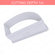 1-3_Of_Pie~3in-cookiecutter-only2.png Slice (1∕3) of Pie Cookie Cutter 3in / 7.6cm