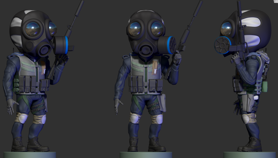 Download STL file CS GO FIGURE - CT • 3D printable model ・ Cults